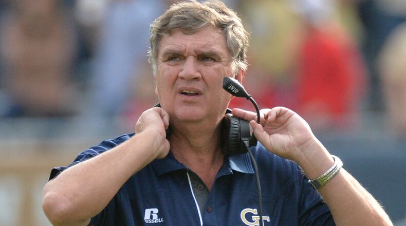 Georgia Tech head coach Paul Johnsonon the recruiting trail.