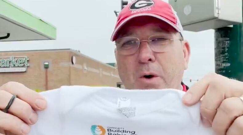 John Upchurch, Gwinnett Building Babies' Brains advocate rode 1,049 miles from Anacortes, Washington to San Francisco, California May 22 to June 13 to raise money to provide parents of newborns born at Gwinnett hospitals with a “brain at work” onesie along with information about free resources to help them be their child’s first and best teacher. (Courtesy Gwinnett Building Babies' Brains)