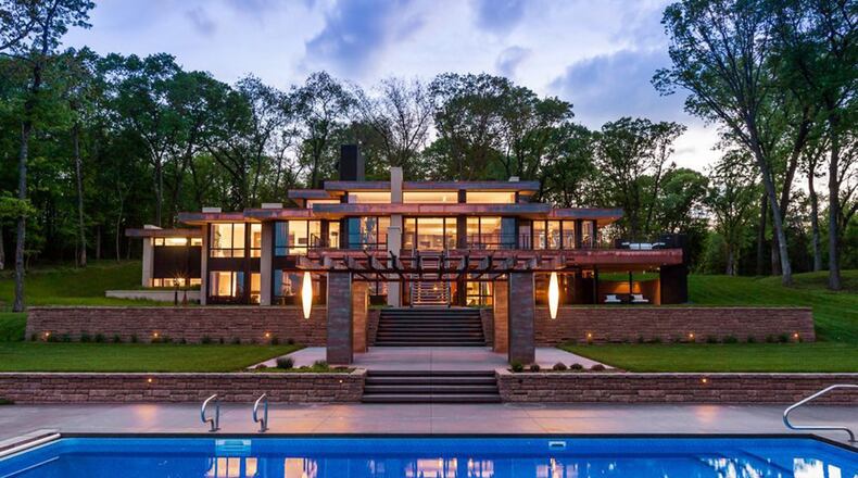 This Charles Stinson-designed home on the St. Croix is on the market for $4.75 million. (Paul Crosby)