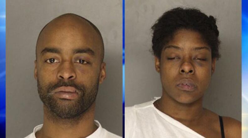 Martell Smith, left, and Taisa Malloy are charged in connection with a deadly Pittsburgh house fire Wednesday that left three people dead, including a young child.