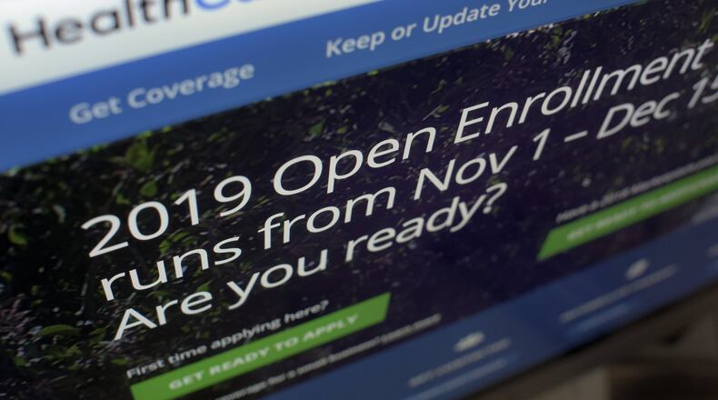 The website to buy a health insurance plan under the Affordable Care Act is healthcare.gov. Plans go on sale Thursday. (AP Photo/Patrick Sison)
