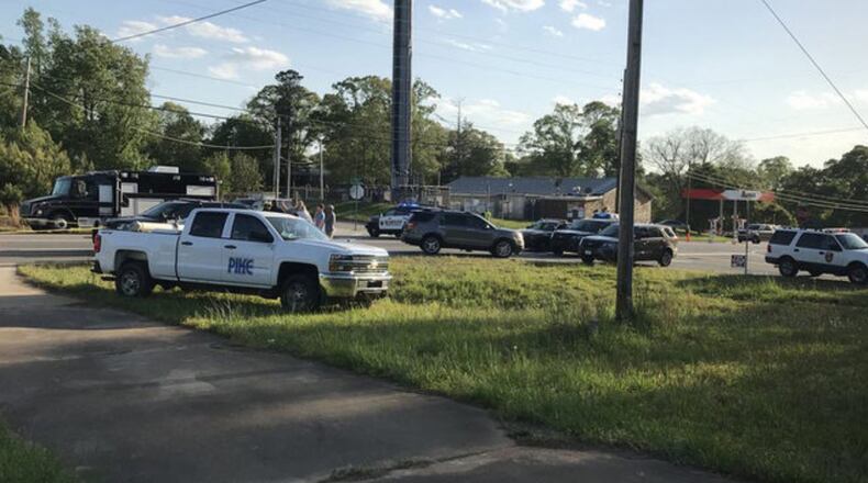 A single-engine airplane plane went down in the area of Browns Bridge and Waldrip Circle in Forsyth County on Saturday, April 28, 2018. (Photo: Channel 2 Action News)