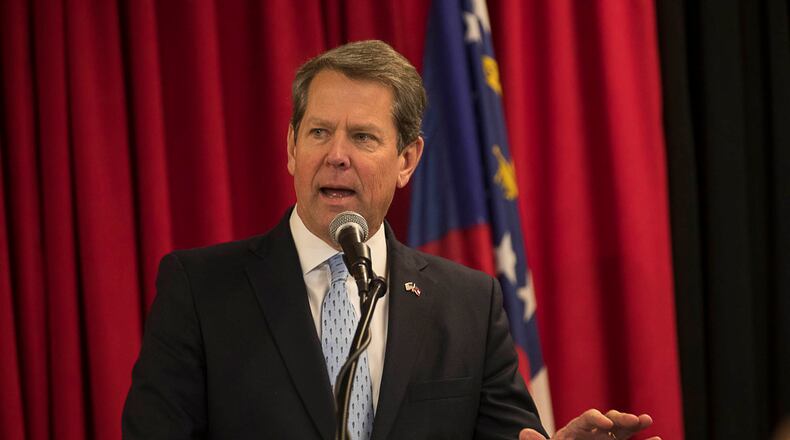 Georgia Gov. Brian Kemp unveiled the Patients First Act on Wednesday. It would give him options to pursue federal “waivers” to improve government-funded health access for the state’s poor and middle class. (Photo by ALYSSA POINTER/ALYSSA.POINTER@AJC.COM)
