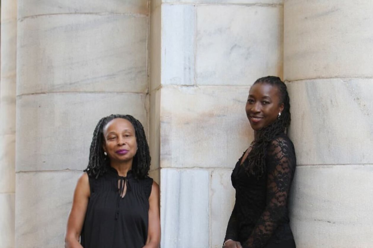 Leila Bolden and Phyllis Adams of  Song Rise to Thee. The two performed "Amazing Grace," at the funeral of President Jimmy Carter.