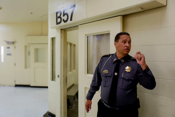 Fulton County Sheriff Patrick Labat is not happy with the county commissioners' approval of a $1.2 billion plan for jail renovations and a new facility for inmates with special needs. (Natrice Miller/AJC)