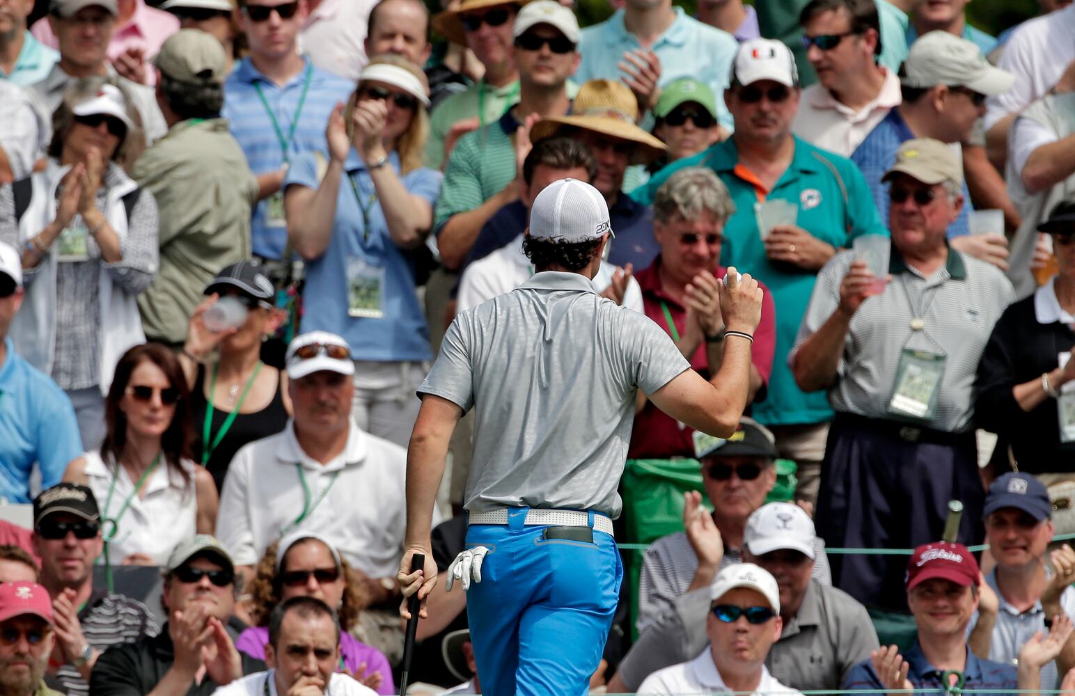 The scene at the Masters, April 12