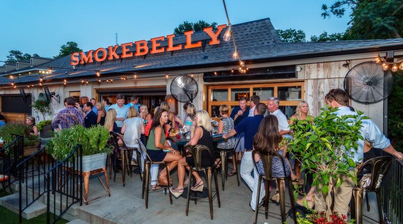 Hit patio for food and fun during Smokebelly's anniversary party. Photo courtesy Melissa Libby & Associates.