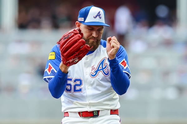 Braves reliever Dylan Lee is excited about the Mets series. Presumably.