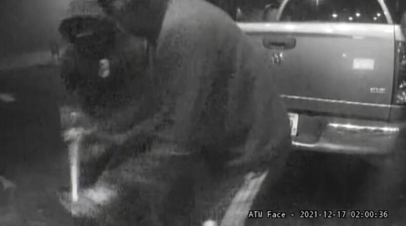 Two men have been accused of using a stolen pickup to steal $100,000 from a bank’s ATM in Athens, according to news reports. (Athens-Clarke County Police)