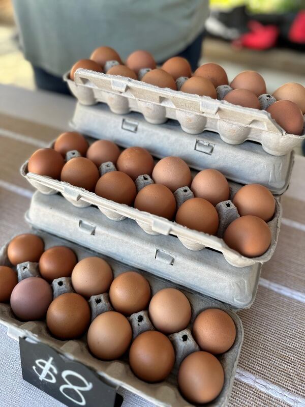 Eggs are one of the most popular items at the Avondale Estates Farmers Market. (Courtesy of Avondale Estates Farmers Market)