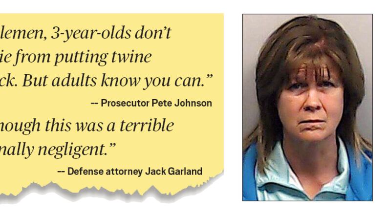 Max Stephens (in an undated family photo) died when he was 3. Janna Thompson (right, in police photo) is charged in Max’s death.