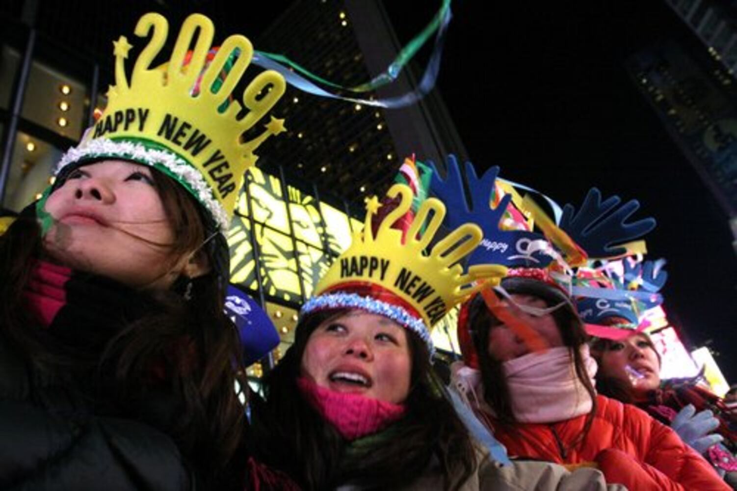 Ringing in new year at Times Square