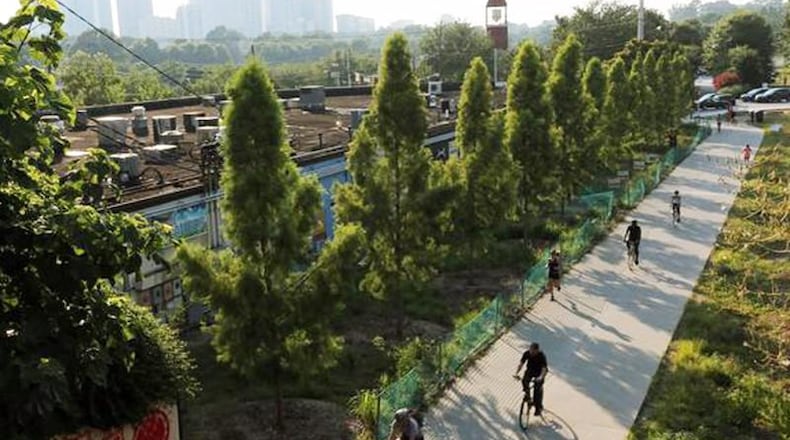 The city of Atlanta has acquired the railroad corridor needed to complete the Atlanta BeltLine’s Southside Trail, connecting the Eastside and Westside Trails. AJC file photo