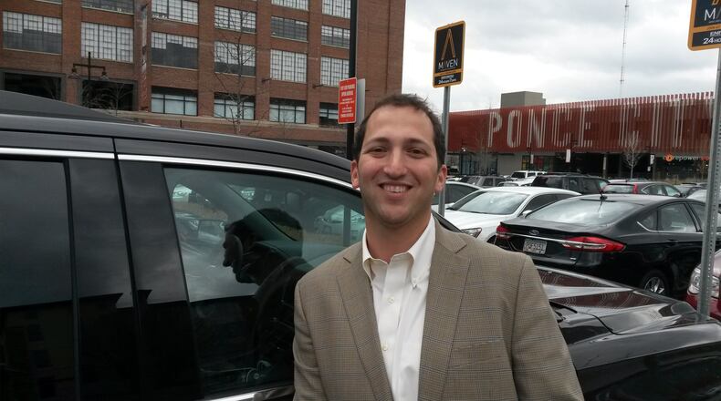 General Motors’ move into Atlanta with its Maven car-sharing business is part of the automaker’s broader shift to connect with changing views about car ownership. Adam Rabinowitz, the general manager for Maven in Atlanta, came to GM from Instacart, the tech-heavy grocery delivery company. MATT KEMPNER / AJC