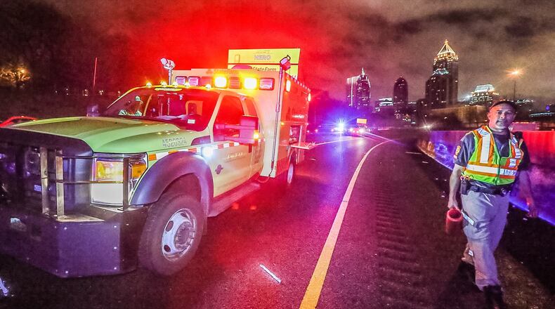The incident happened about 4:45 a.m. on the northbound I-75 HOV ramp at the Brookwood Interchange.