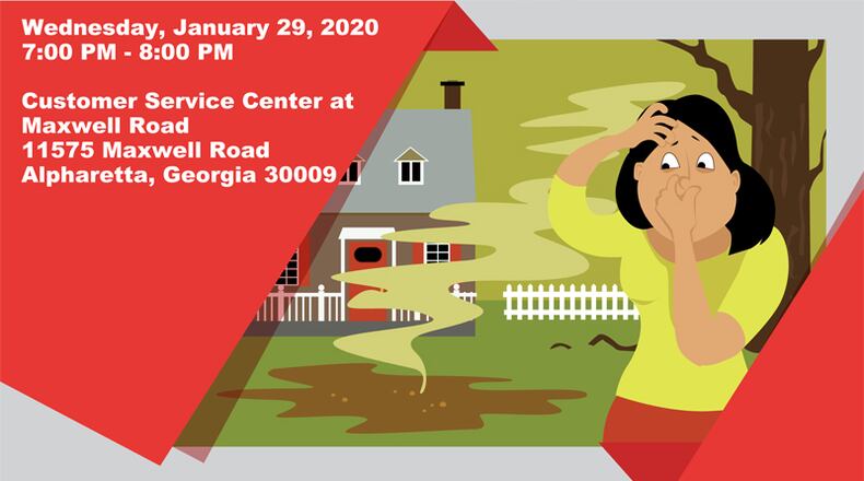 A free informational workshop for homeowners with septic systems will be offered at 7 p.m., Jan. 29, at the Fulton County Customer Service Center, 11575 Maxwell Road, Alpharetta. CITY OF ALPHARETTA