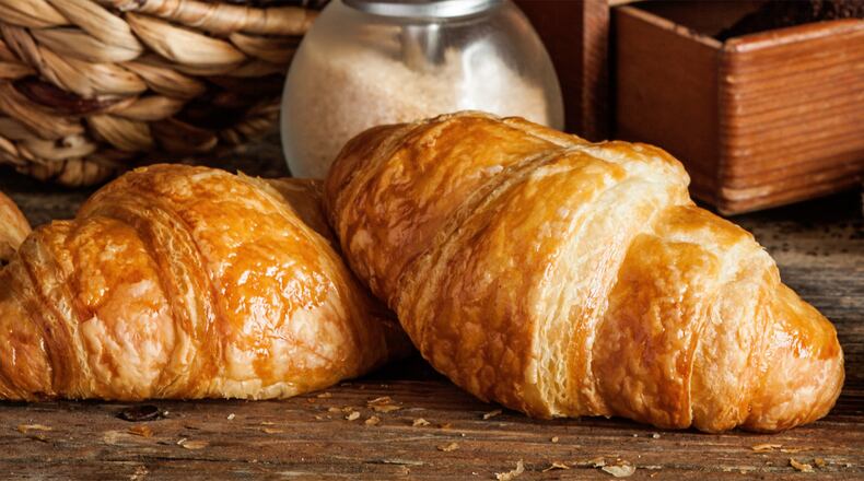 Get a free butter croissant at la Madeleine for National Croissant Day today. HANDOUT / SPM Communications, Inc. Get a free butter croissant at la Madeleine for National Croissant Day today. HANDOUT / SPM Communications, Inc.