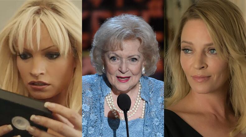 TV this week includes Hulu's "Pam & Tommy," NBC's celebration of Betty White and Apple TV+'s "Suspicion" starring Uma Thurman. HULU/AP/APPLE TV+