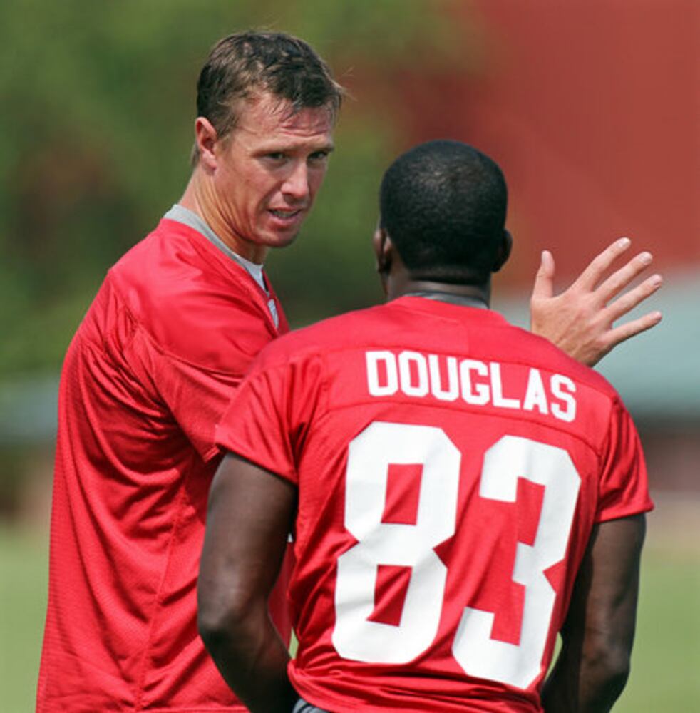Falcons back on practice field