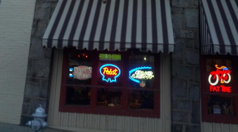 A get well sign for Jimmy Carter at Manuel's Tavern.