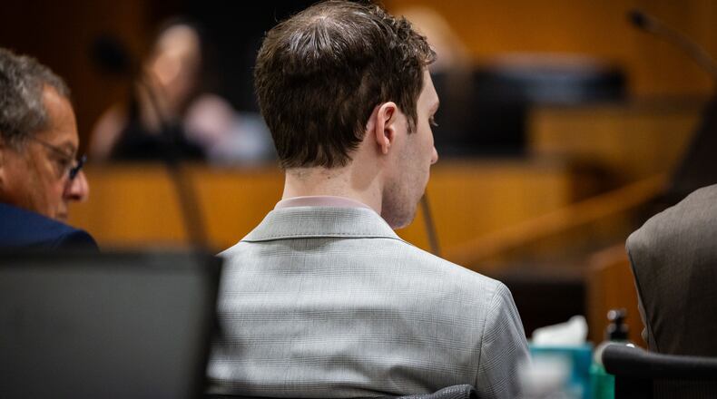 Tyler Robinson, accused in the fatal shooting of Charlie Kirk, listens during a preliminary hearing at the 4th District Court in Provo, Utah, Wednesday, July 8, 2026. (Tess Crowley/The Deseret News via AP)