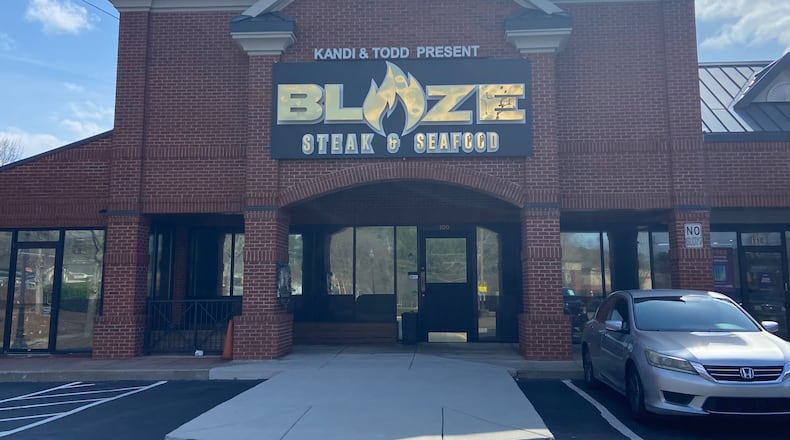 Kandi Burruss, one of the longest-serving cast members in The Real Housewives franchise, opened Blaze Steak and Seafood in 2020. The restaurant is located along the Cascade Road corridor.