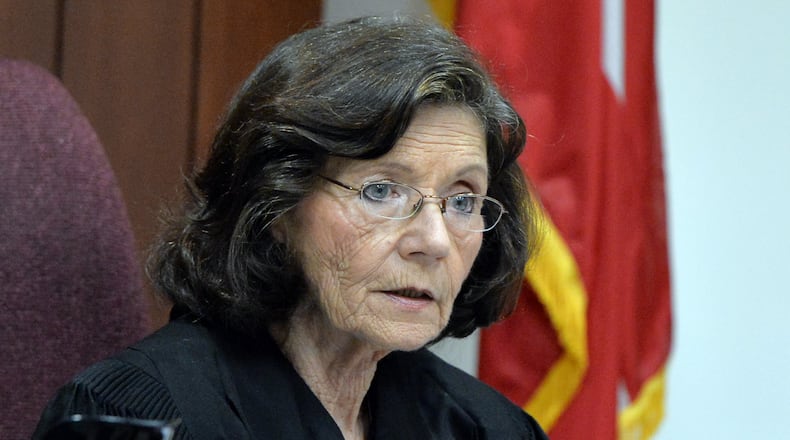 Judge Irma Glover speaks to the audience during a criminal arraignment at Cobb County State Court in Marietta in 2013. Her retirement was announced on Tuesday. Hyosub Shin, hshin@ajc.com