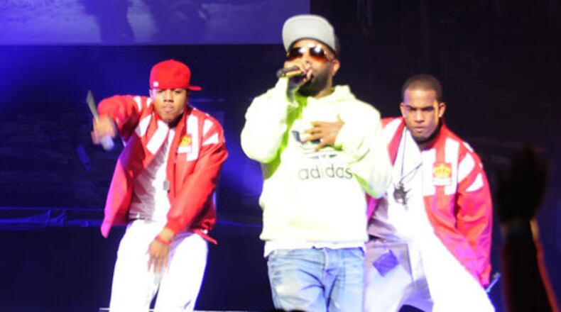 Jermaine Dupri joined Hamilton Park at the Scream Tour at the Fox Theatre.