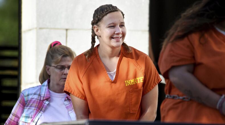 Reality Winner has pleaded guilty to leaking a top-secret government document about Russian meddling in the 2016 election. She is scheduled to return to a federal courthouse in Augusta this week for sentencing. (Michael Holahan/The Augusta Chronicle via AP)
