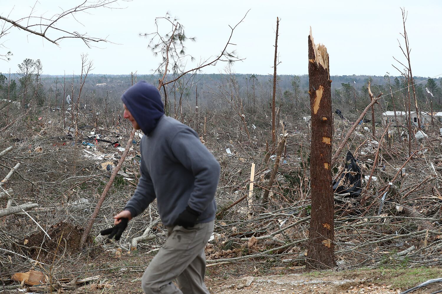 Photos: Tornado and wind damage in Georgia and Alabama