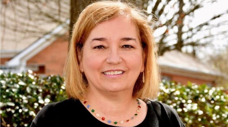 Katy Stamper, a Woodstock attorney, won the Democratic primary in Georgia's 11th Congressional District. She has donated consistently to Republican candidates since 2020, albeit in small-dollar amounts.