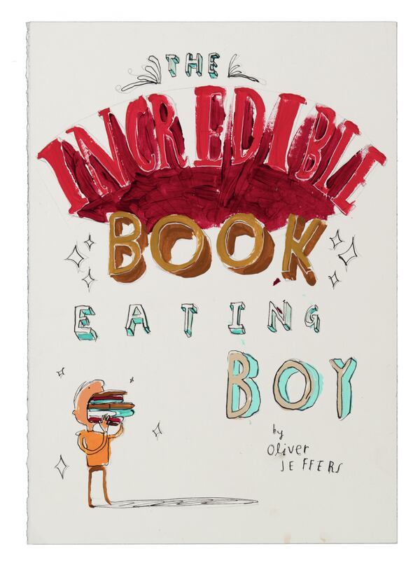 "The Incredible Book Eating Boy," a popular book from children's author and illustrator Oliver Jeffers, is also a musical production at the Alliance Theatre. Photo: Steve Butman