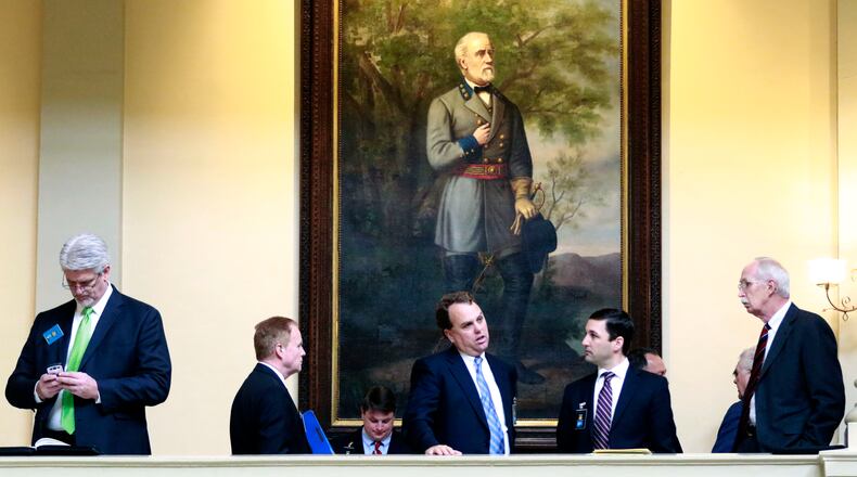 Lobbyists in the Capitol. Bob Andres,bandres@ajc.com