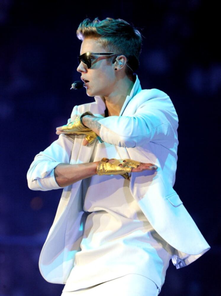 Justin Bieber at the Staples Center
