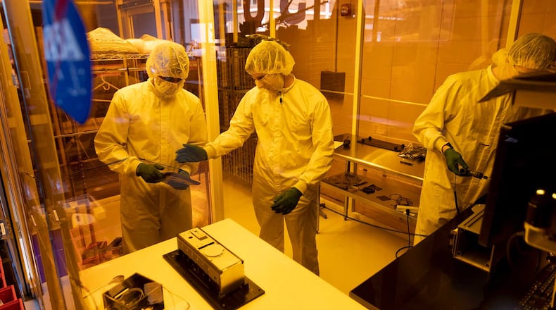 University of Georgia students and faculty worked to create a satellite that a NASA rocket is scheduled to lift into space on Thursday, Oct. 1. Courtesy of University of Georgia.