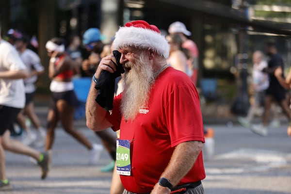 From patriotic icons to holiday legends — even Santa showed up for the Peachtree.