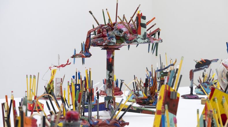“Pencil Holders,” mixed media by Charles Williams. Courtesy of Atlanta Contemporary