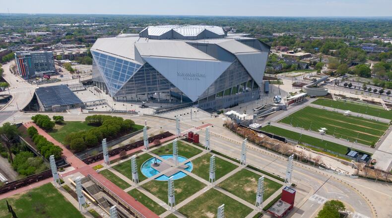 Police training is being conducted today at Mercedes-Benz Stadium.