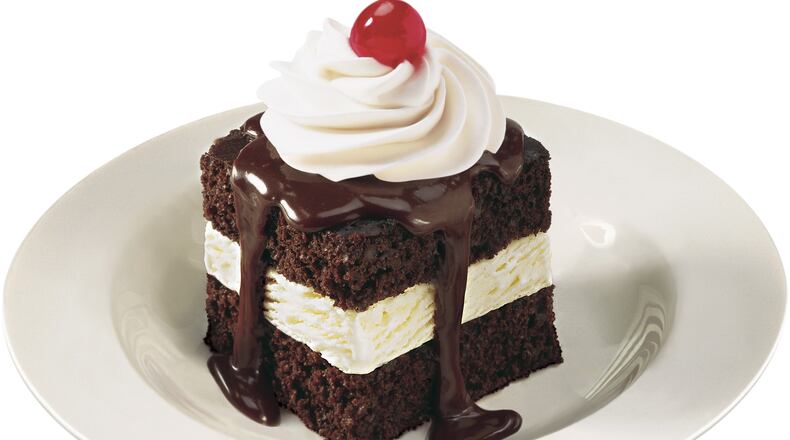 Get a free slice of hot fudge cake at Shoney's today.