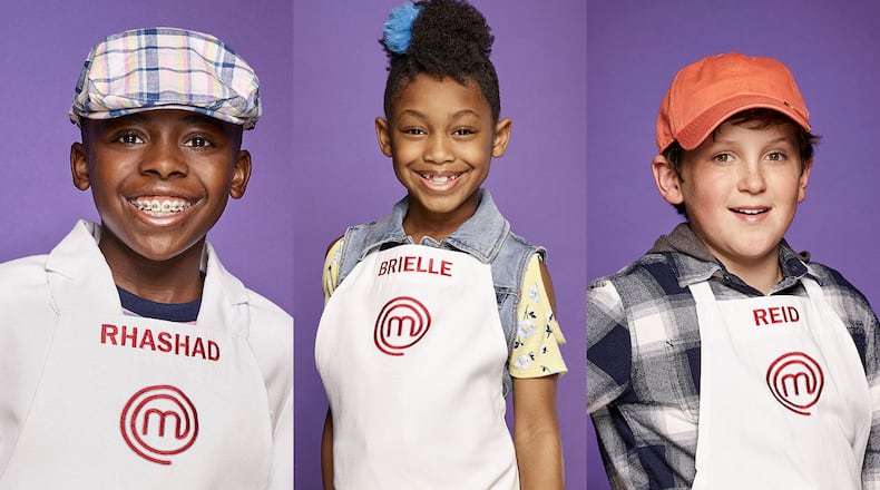 Metro Atlantan kids Rhashad Lawery, Brielle Jones and Reid Briggs are all competing for the next "MasterChef Junior" crown on Fox starting March 12, 2019.