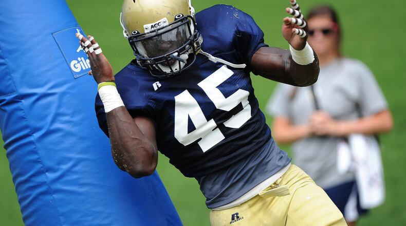 Georgia Tech’s all-time sack leader Jeremiah Attaochu signed a one-year contract to join the San Francisco 49ers. AJC file photo by Johnny Crawford
