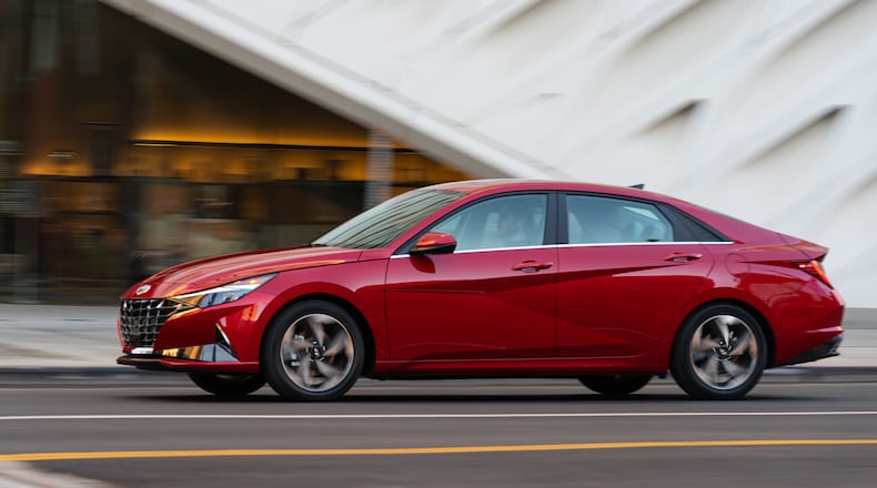 The 2022 Hyundai Elantra comes standard with a continuously variable transmission. (Hyundai/TNS)