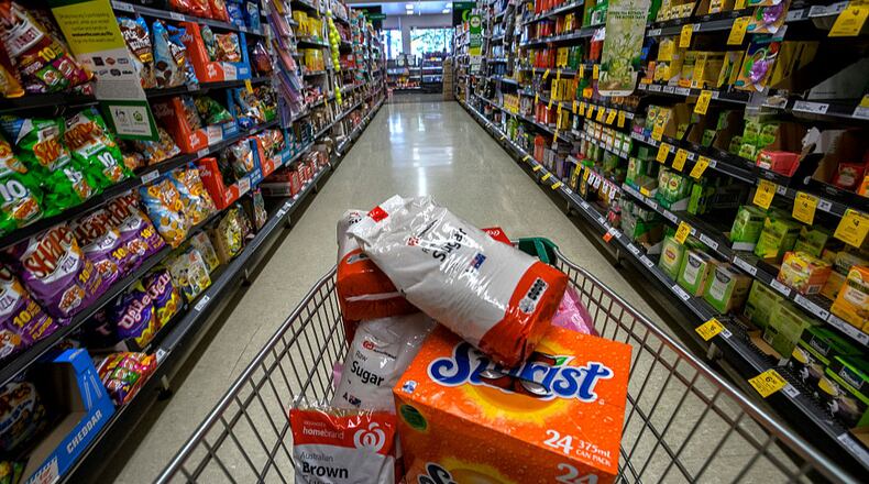MELBOURNE, AUSTRALIA - APRIL 08: In this photo illustration, products containing high sugar levels are on display at a supermarket on April 8, 2016 in Melbourne , Australia. The World Health Organisation's first global report on diabetes found that 422 million adults live with diabetes, mainly in developing countries. Australian diabetes experts are urging the Federal Government to consider imposing a sugar tax to tackle the growing problem. (Photo by Luis Ascui/Getty Images)