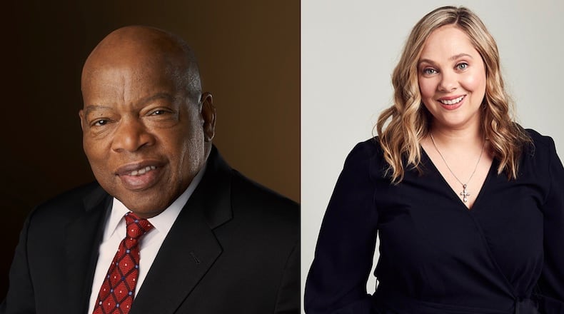 U.S. Rep. John Lewis endorses Democratic lieutenant governor candidate Sarah Riggs Amico. Courtesy photo