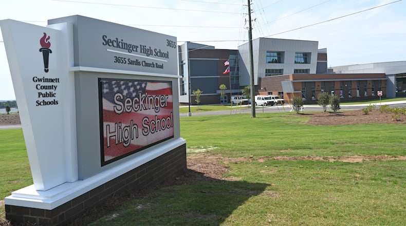 An 18-year-old received a criminal trespass warning at Seckinger High School on Friday.