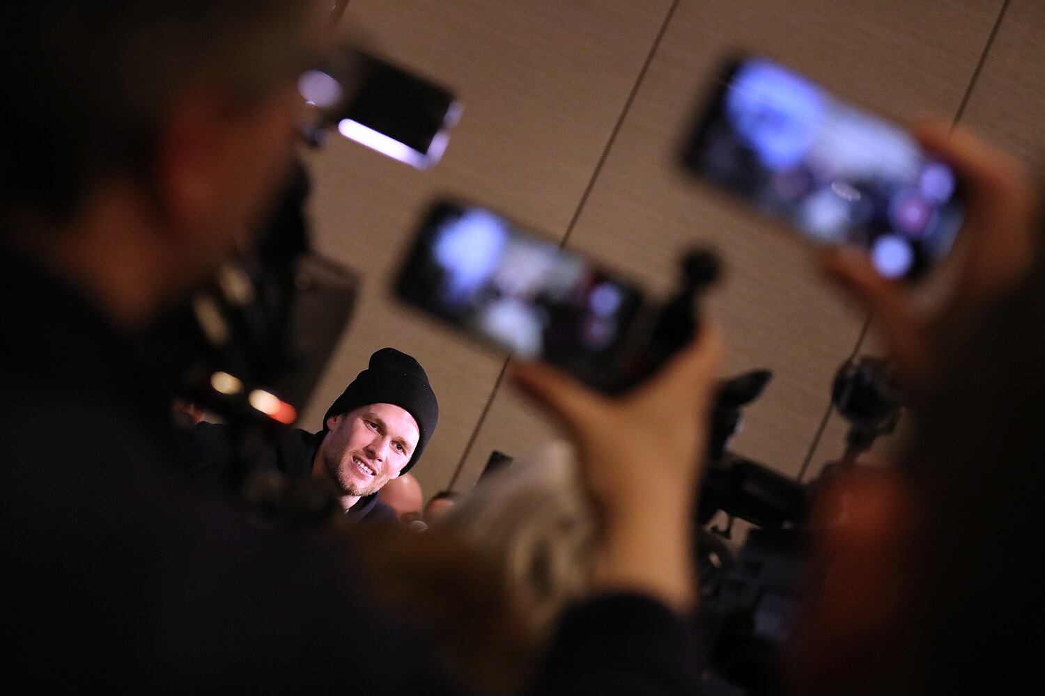 Photos: Players, coaches meet with media as Super Bowl week continues