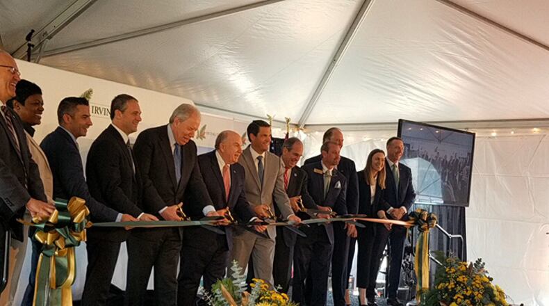 A ribbon-cutting ceremony took place Wednesday for the new Irving Tissue Plant on Allen Road in Macon.