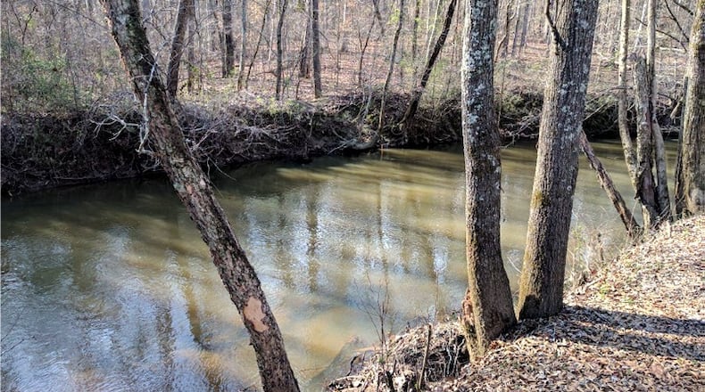 Little River Park in Woodstock, named for the stream that runs through it, is the subject of community workshops March 14 and 19 seeking residents’ comments for a park master plan. CITY OF WOODSTOCK