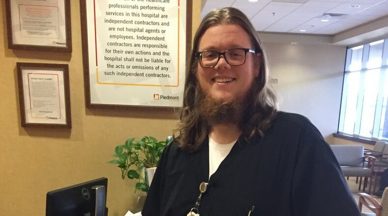 Justin Greene was down to 290 pounds in December 2016. He is still losing weight. CONTRIBUTED BY PIEDMONT HENRY HOSPITAL