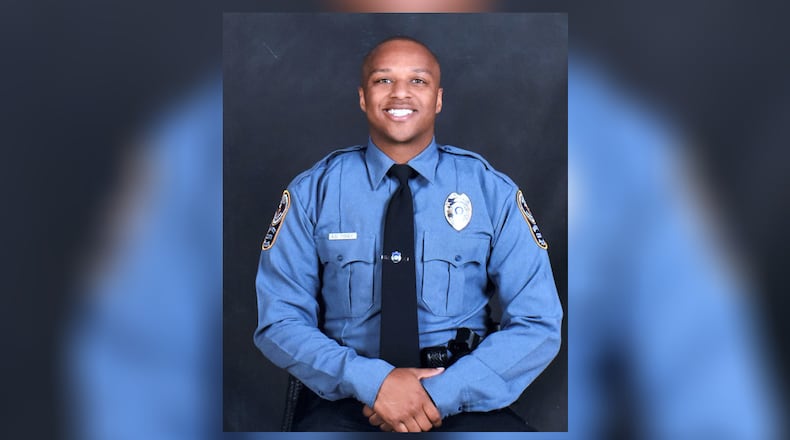 October 20, 2018 Lawrenceville - Copy photo of Gwinnett Police officer Antwan Toney on Saturday, October 20, 2018. A Gwinnett County police officer was fatally shot near Snellville on Saturday afternoon, according to the department. The officer, identified as Antwan Toney, died after he was taken to Gwinnett Medical Center, the department announced. (Photo  provided by Gwinnett Police Department)